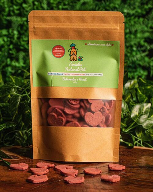 Biscoito de Beterraba e maçã