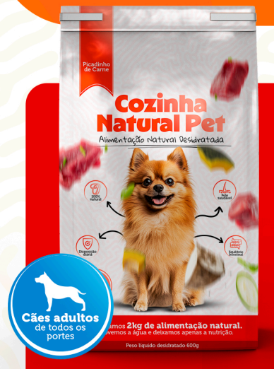 Picadinho de Carne Desidratado - Cozinha Natural Pet